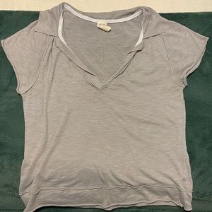 Free People Tee with Collar